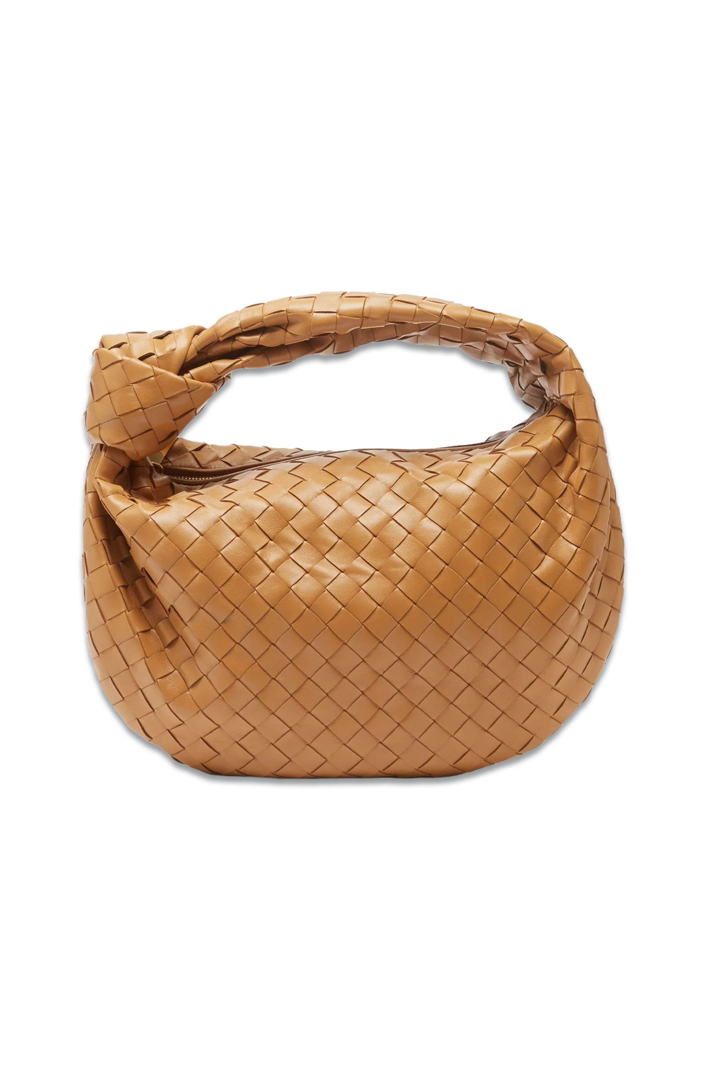Brown Jodie Teen Intrecciato-leather Shoulder Bag