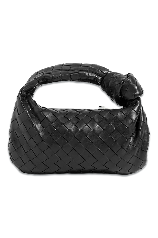 Rent - Mini Jodie Intrecciato Leather Bag In Black