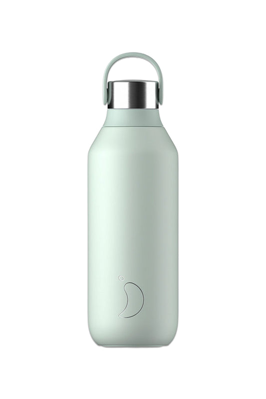 Chilly's Series 2 Insulated Leak-Proof Drinks Bottle, 500ml, Lichen