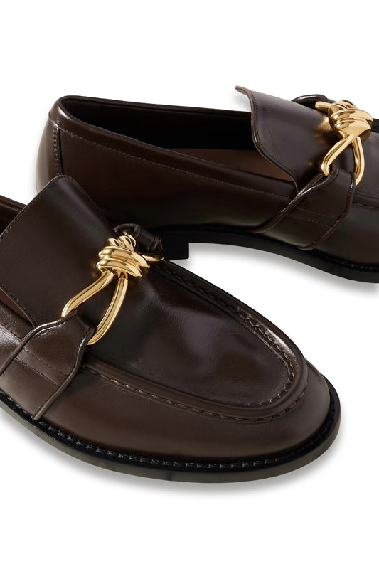 Bottega Veneta Astaire embellished leather loafers