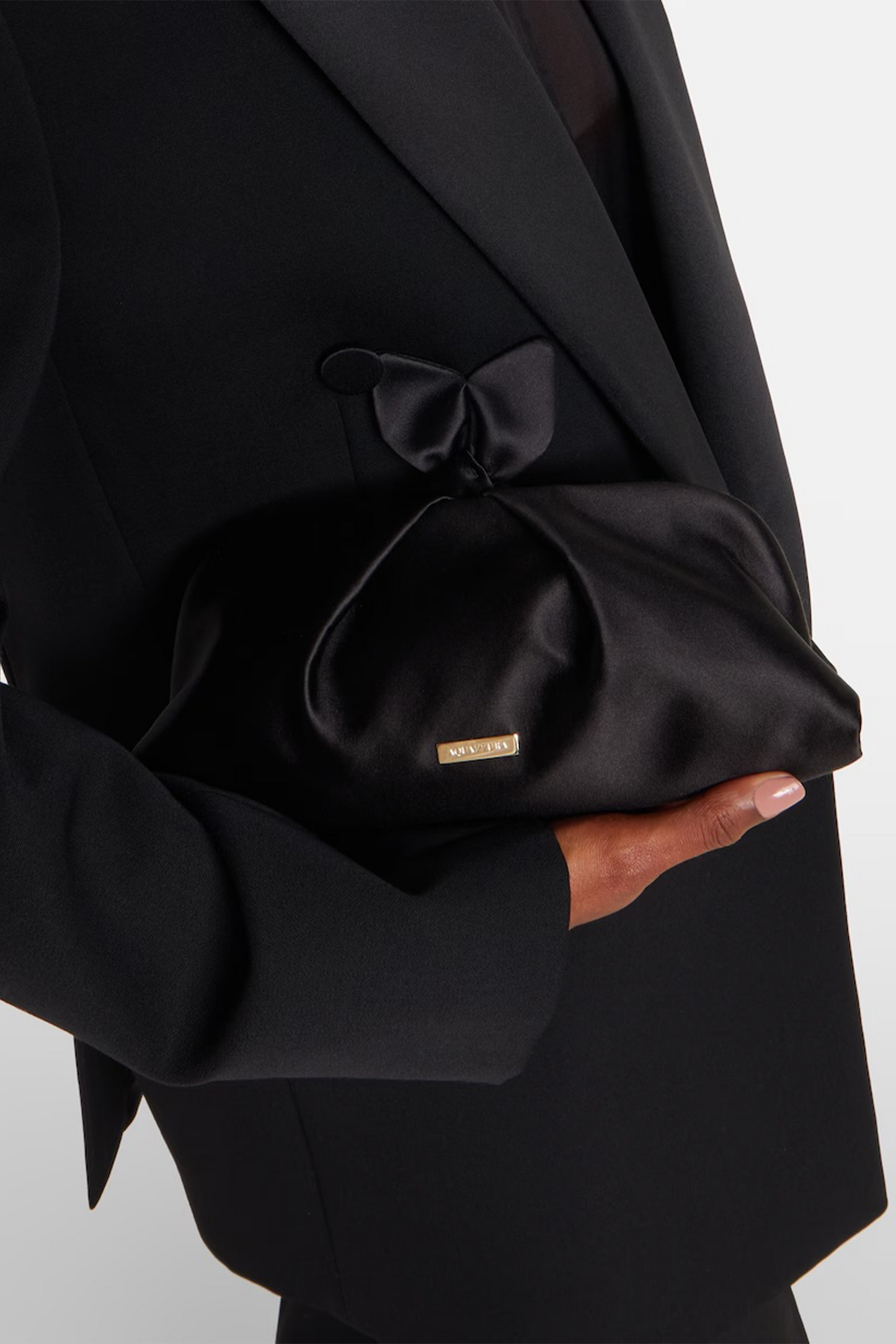 Bow Tie Small Velvet Clutch