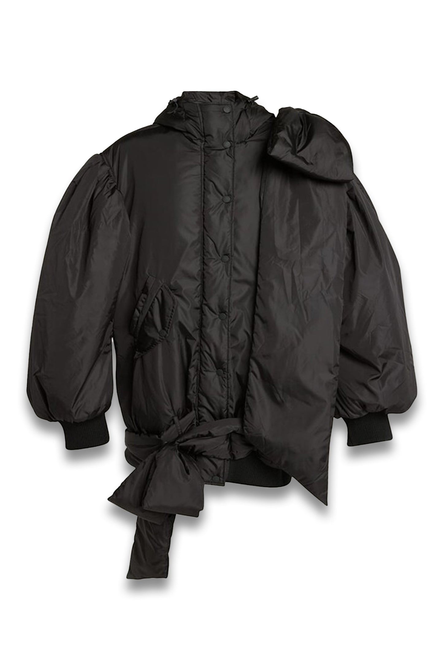 Oversized Shoulder Bow Bomber Jacket