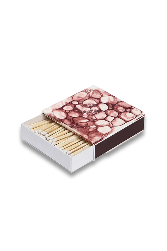 Tiled Matchbox, Burgundy