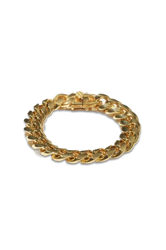 Ruth Medium Curb-chain Gold-plated Bracelet