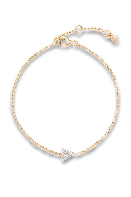 Diamond Letter Bracelet