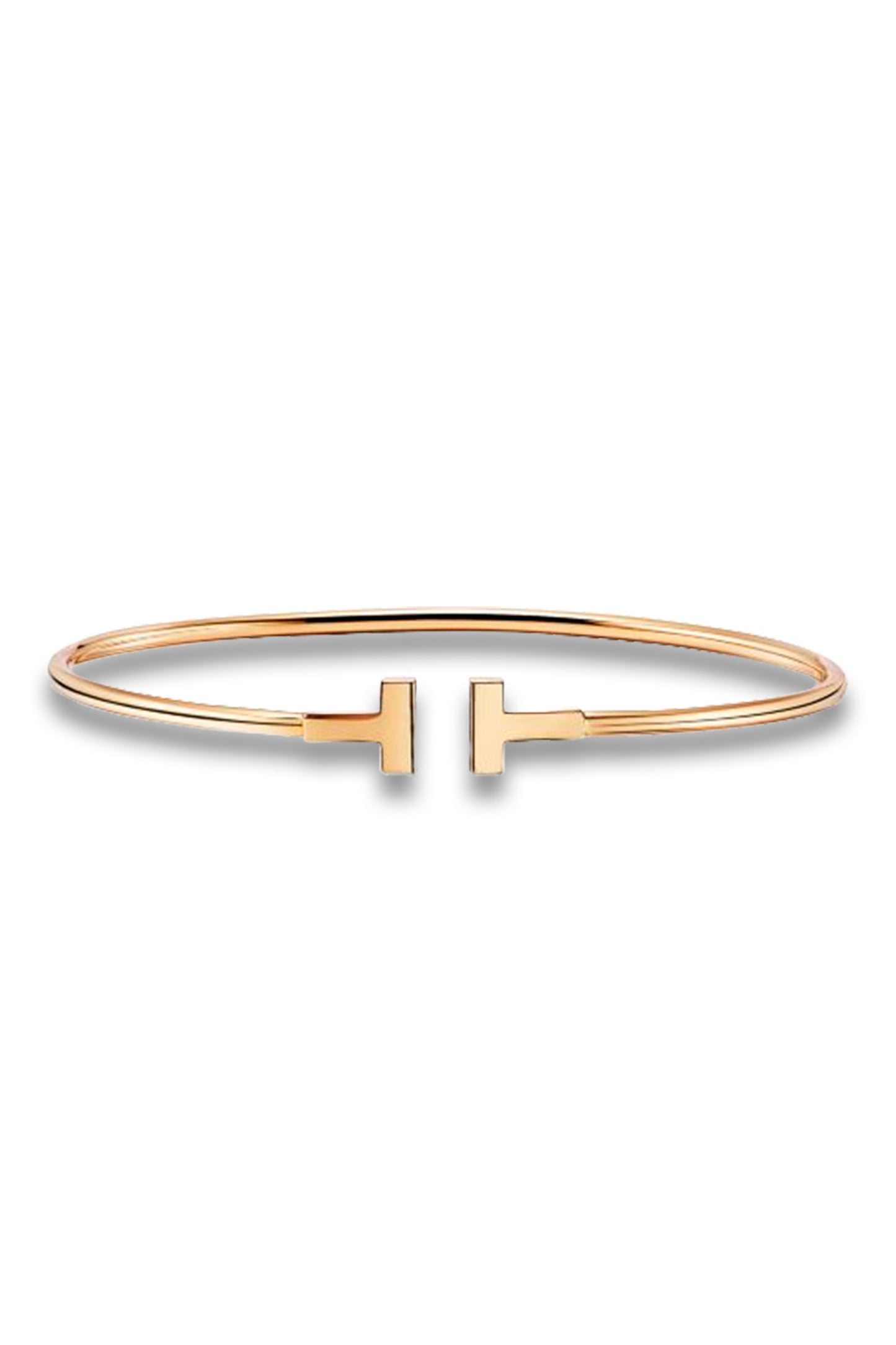 Narrow Wire Bracelet in Yellow Gold