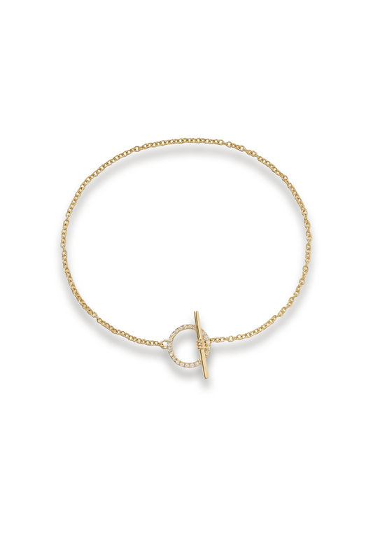 14-karat Gold Diamond Bracelet