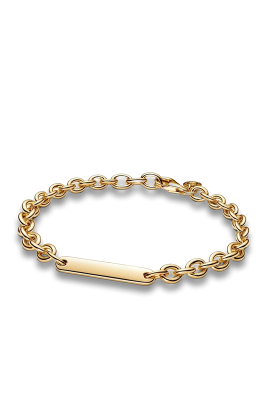 Engravable Bar Link Bracelet