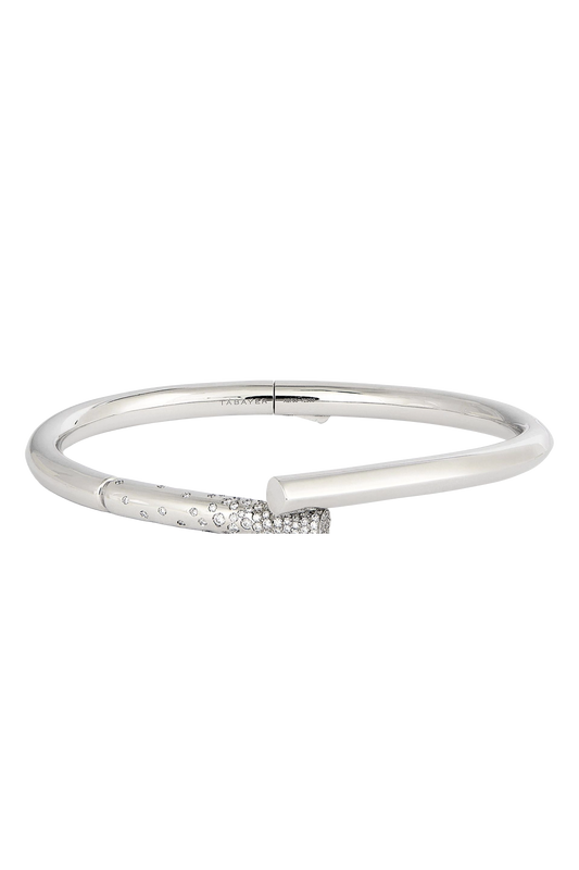 White Gold and Diamond Oera Bangle