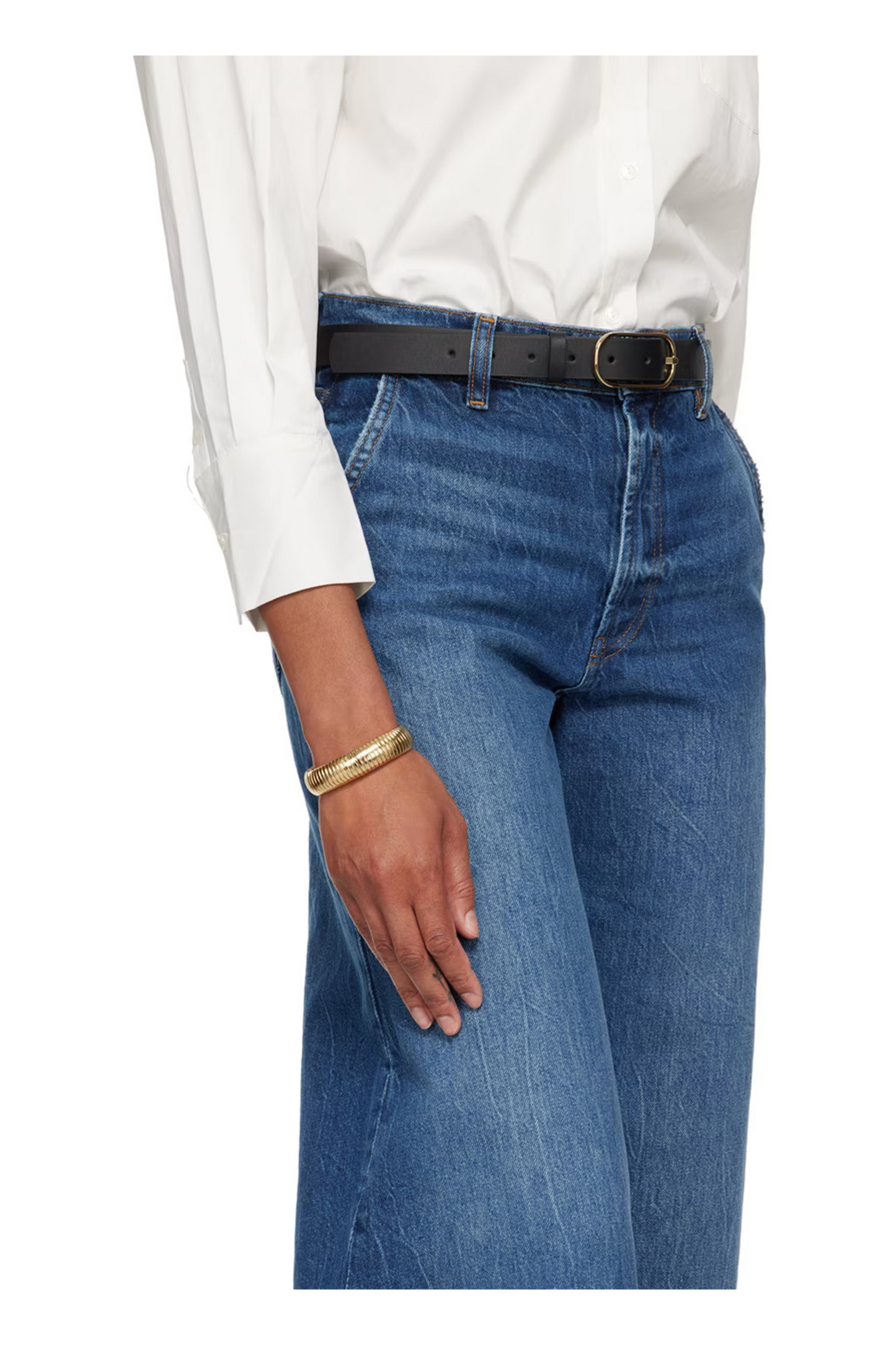 Gold Coil Chain Bracelet
