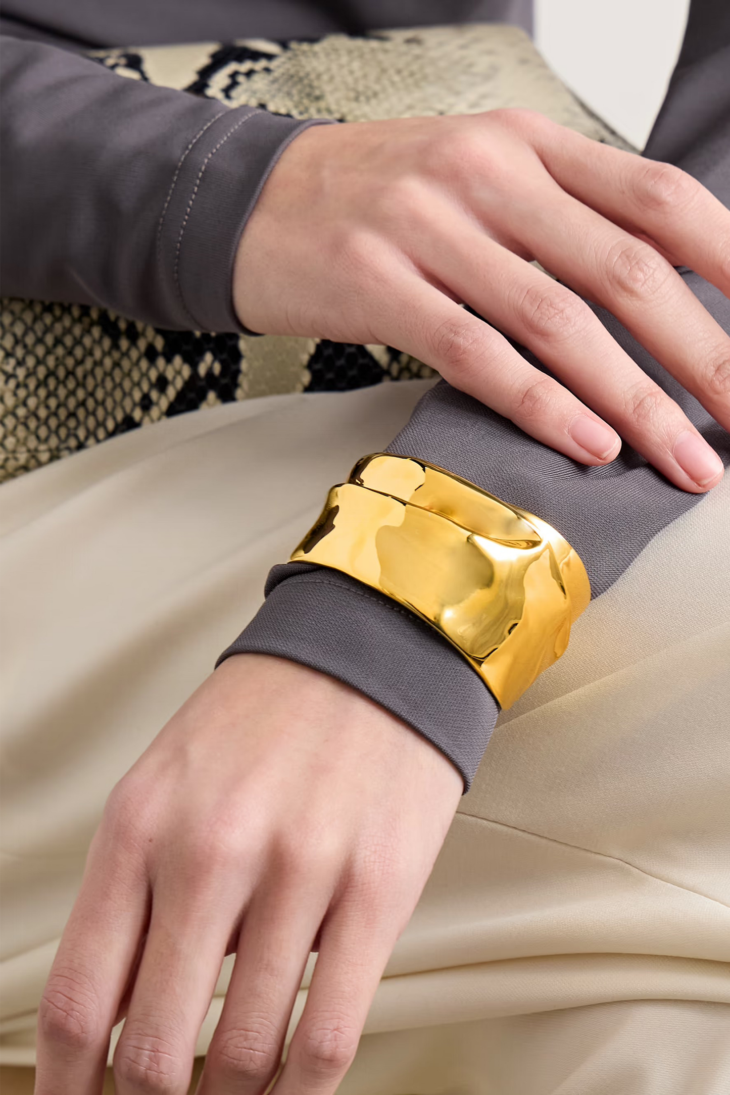 Ridge Gold-plated Cuff