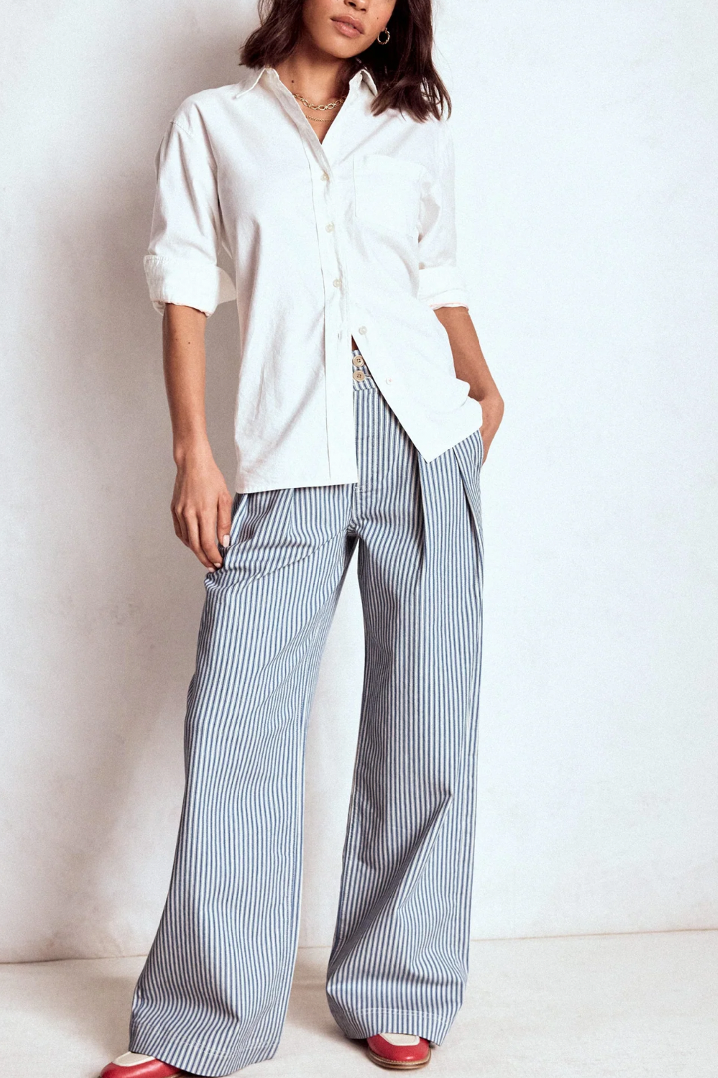 Brompton Wide Leg Trousers