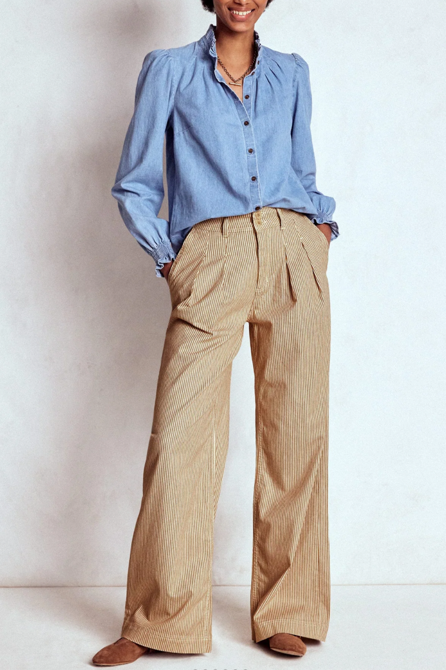 Brompton Wide Leg Trousers
