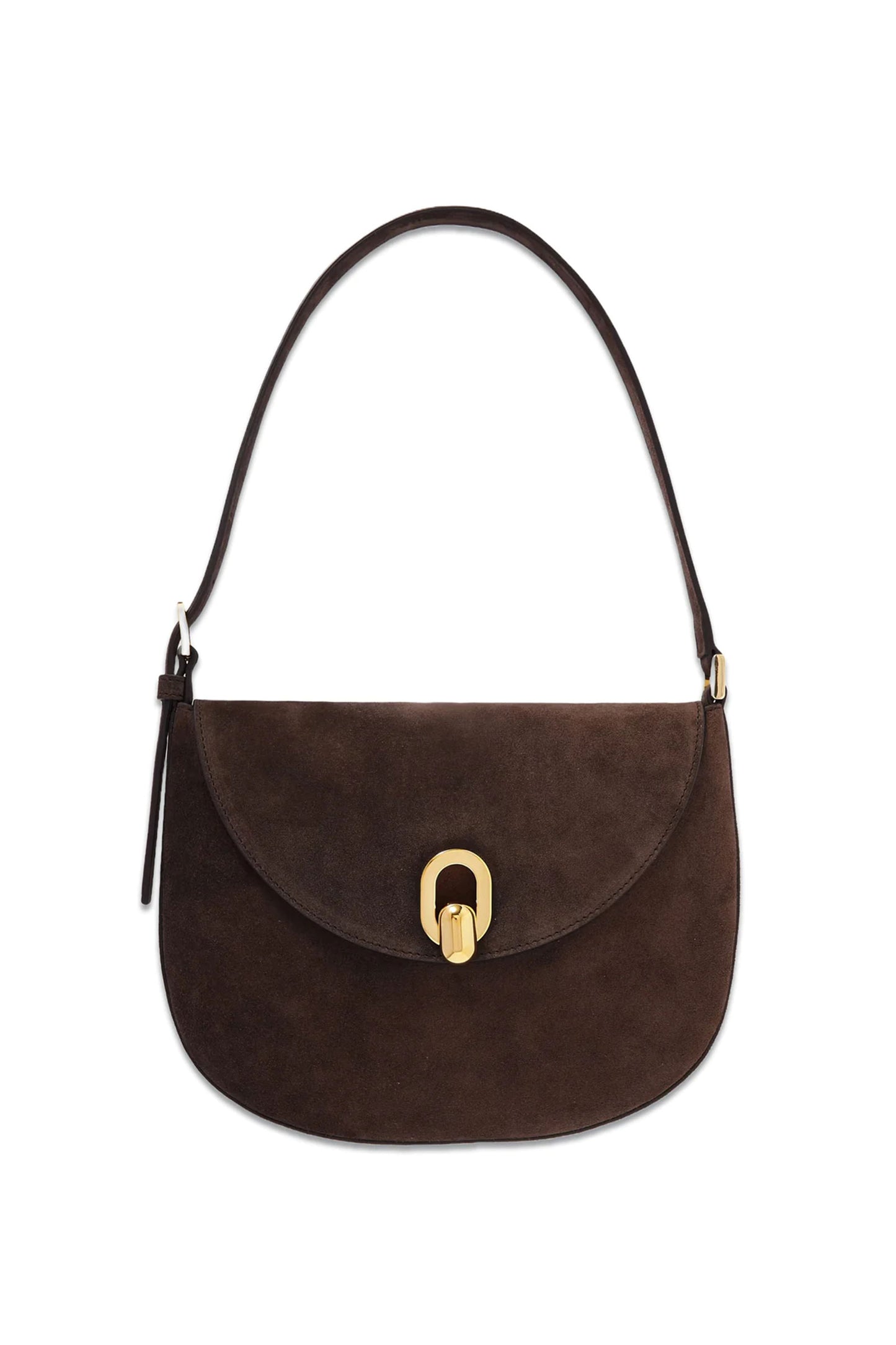 Tondo Small Suede Shoulder Bag