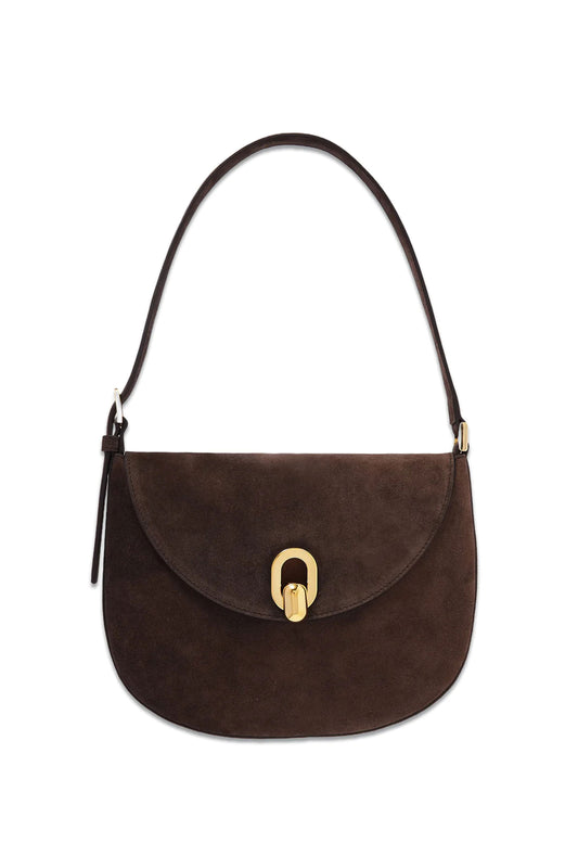 Tondo Small Suede Shoulder Bag