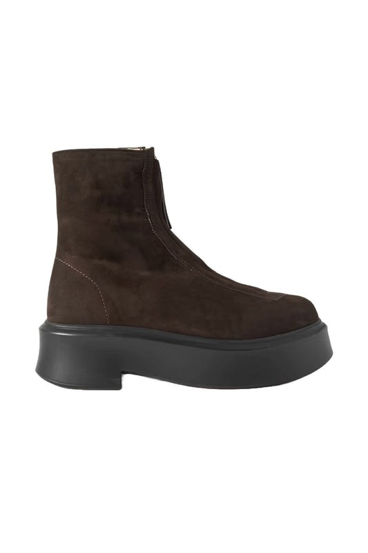 Suede Platform Ankle Boots