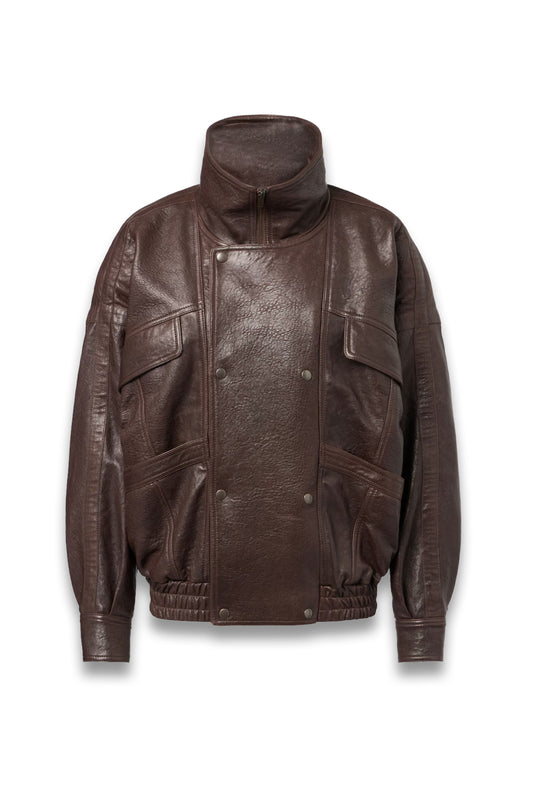 Leather Bomber Jacket