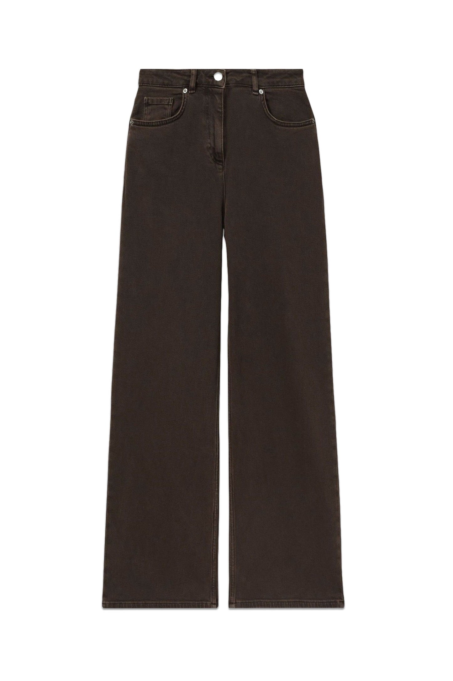 Layla Relaxed Garment Dyed Wide Leg Jeans