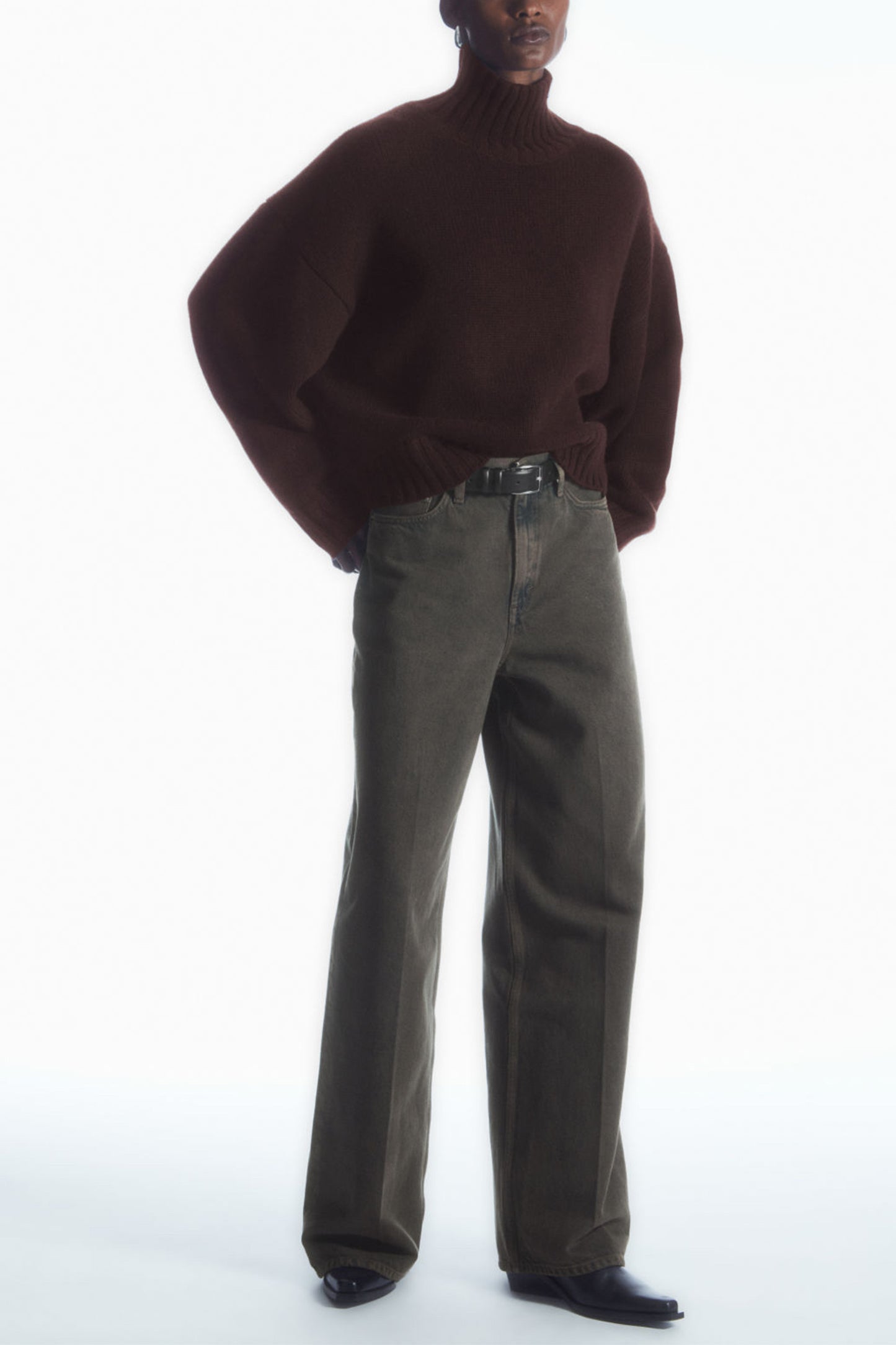 Chunky Pure Cashmere Turtleneck Jumper