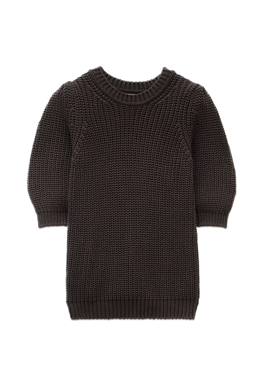 Jessie Cotton Puff Sleeve Ribbed Top