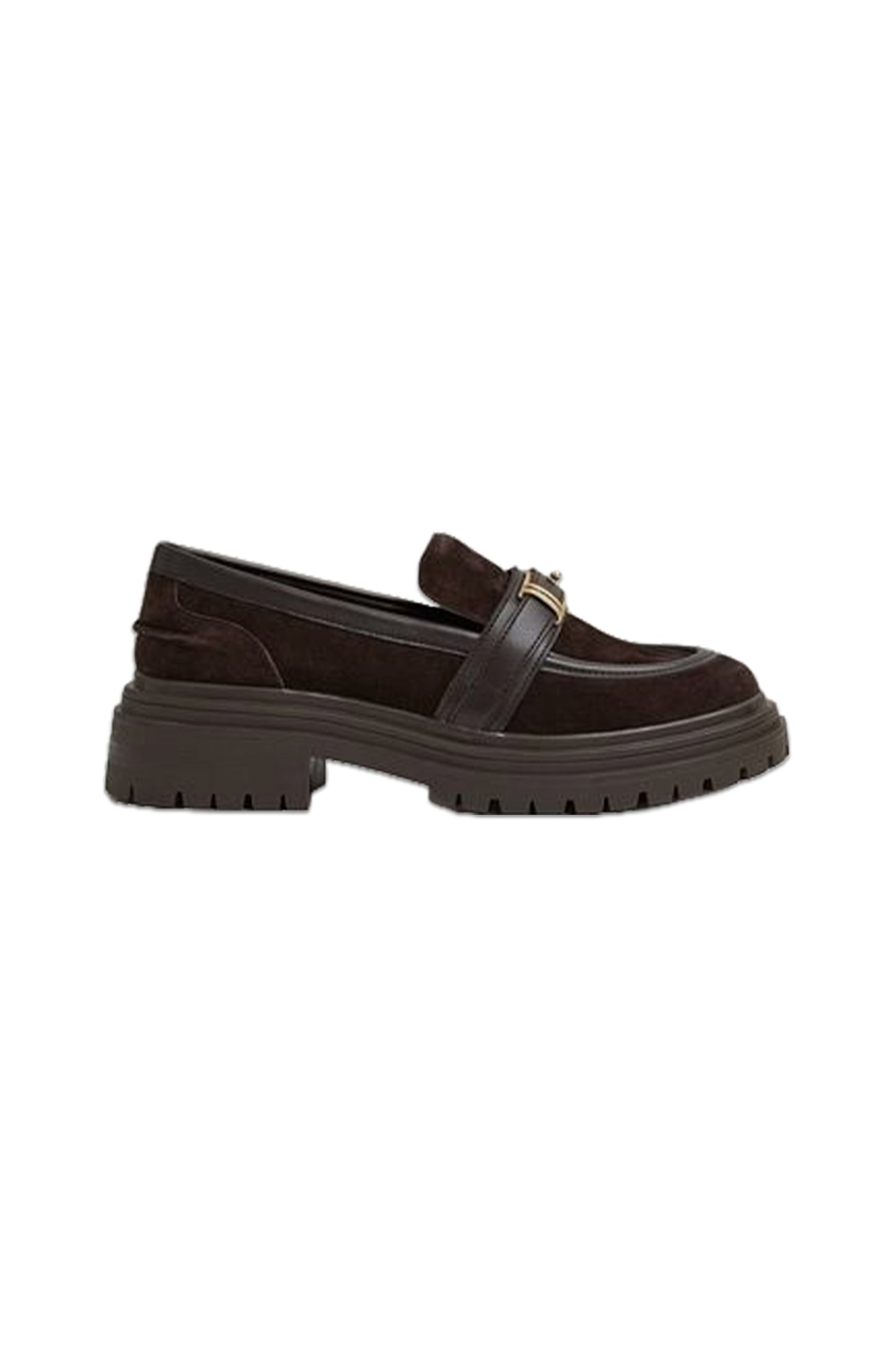 Adina Suede and Leather Cleated Loafers