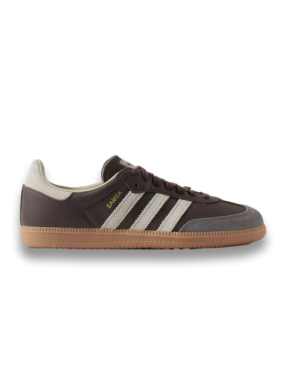Samba OG suede-trimmed leather sneakers