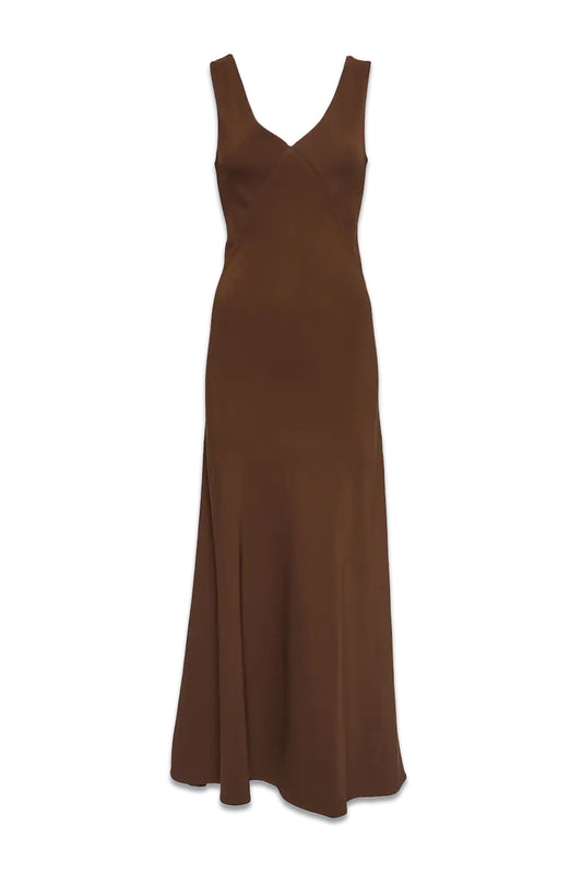 Bordeaux Silk Slip Dress