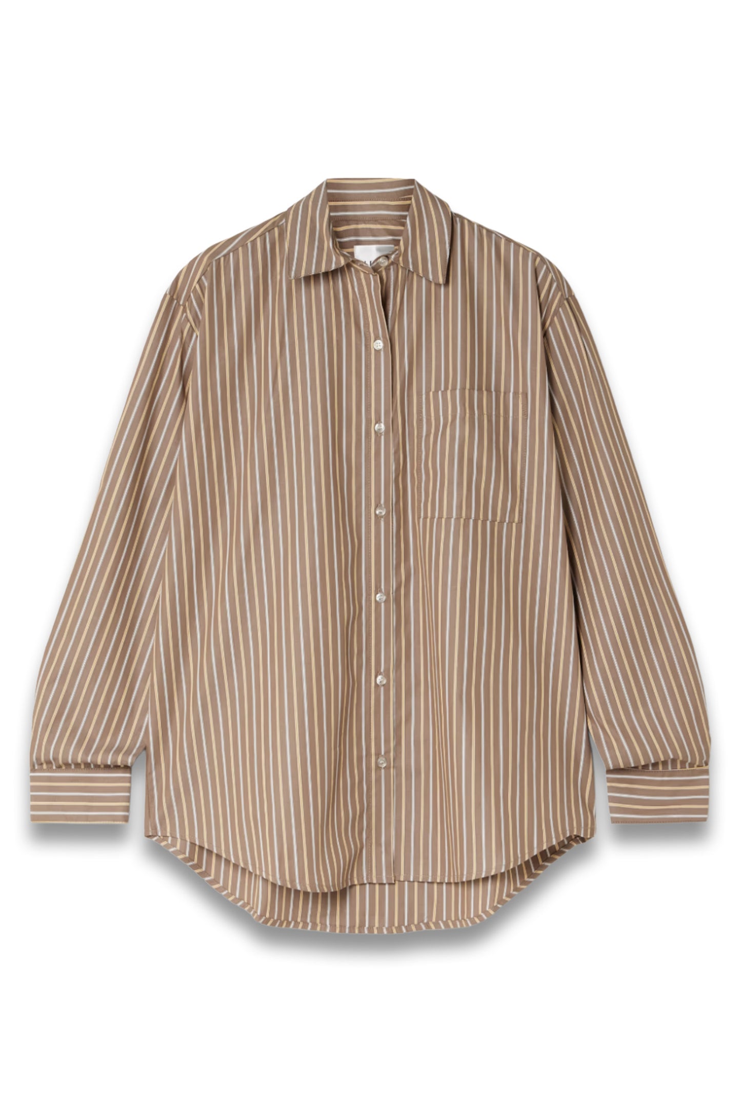 Yoshi Striped Cotton and Lyocell-blend Poplin Shirt