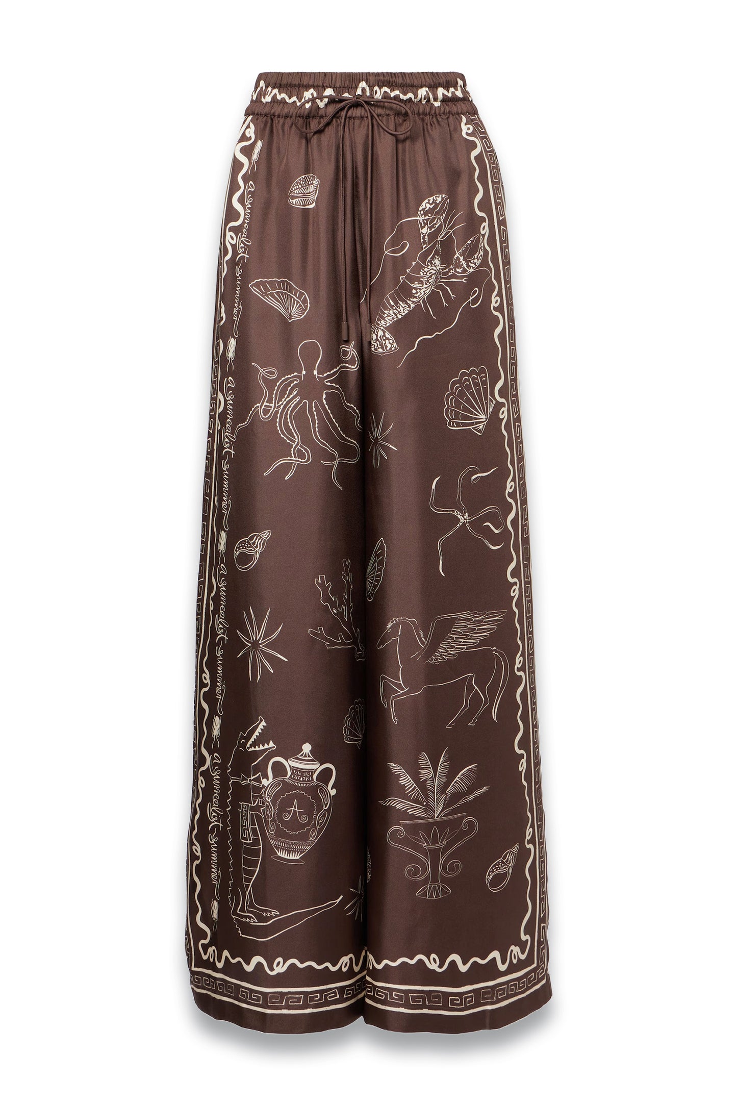 Sammy Silk Wide-Leg Pants