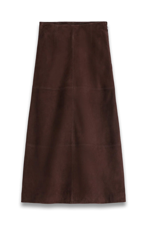 Suede Midi Skirt