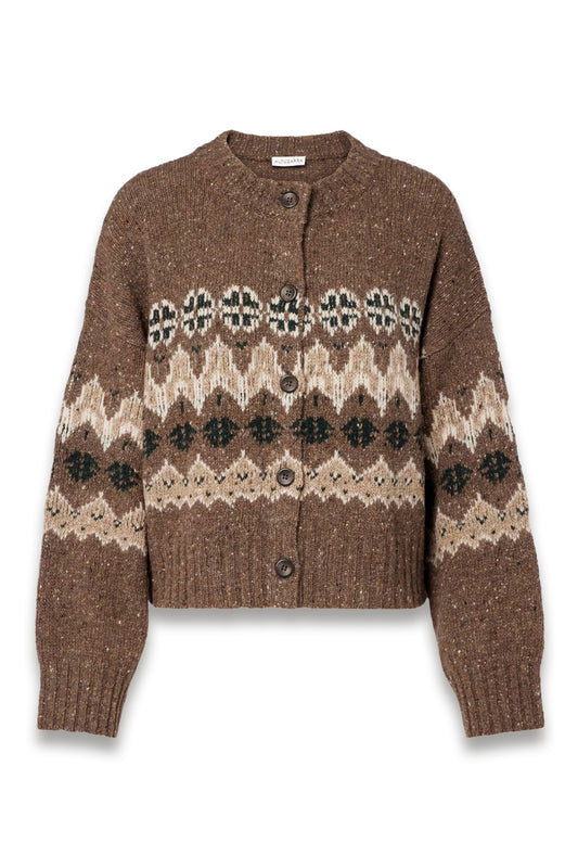 Cammie Fair Isle Wool-blend Cardigan