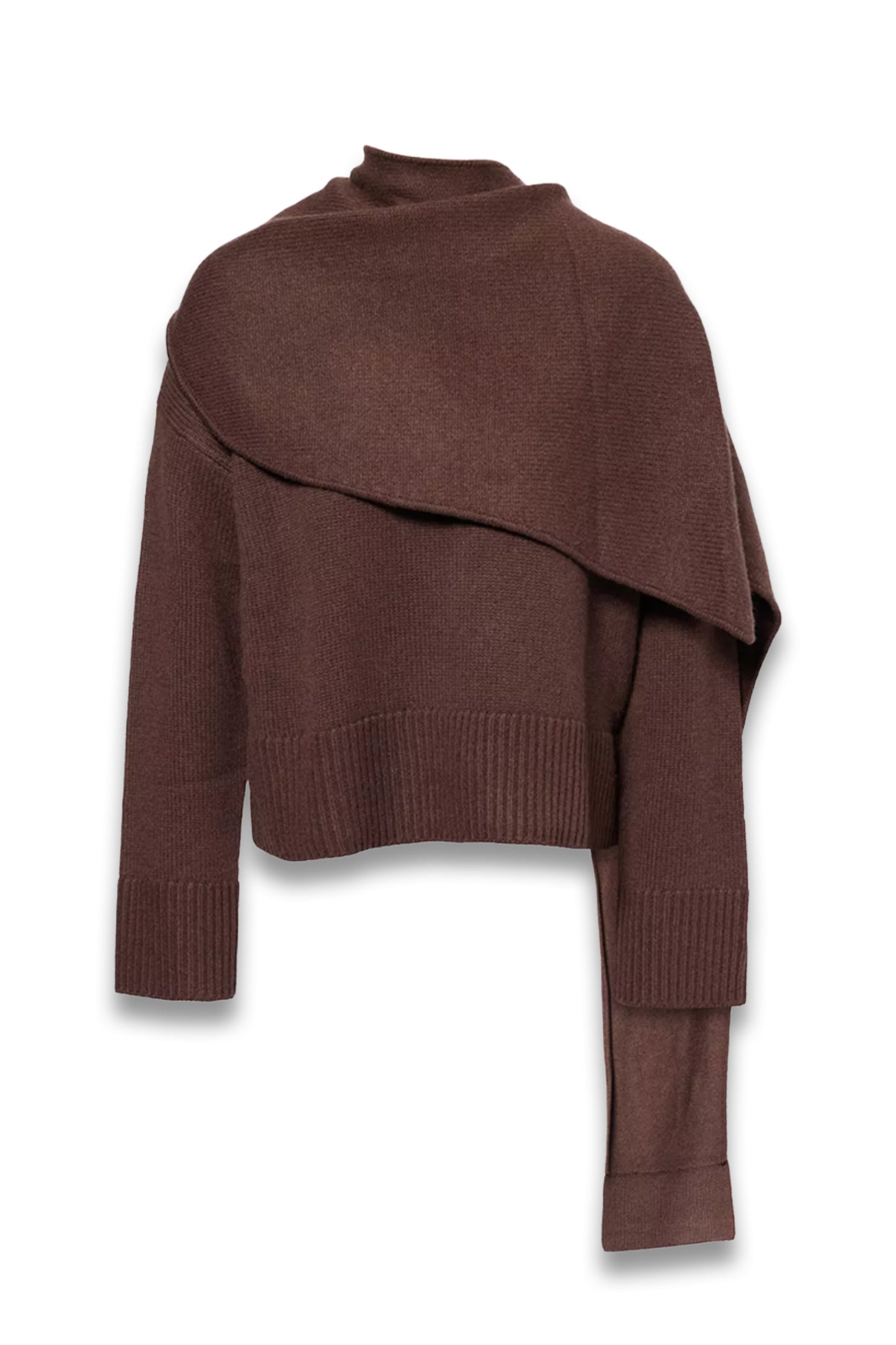 Elson Round-Neck Wool and Cashmere-Blend Scarf Jumper