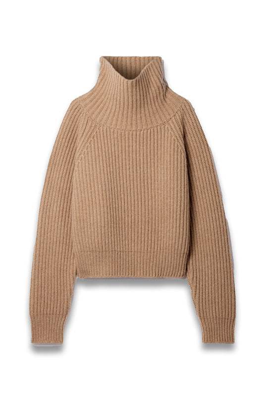 Lanzino ribbed cashmere turtleneck sweater