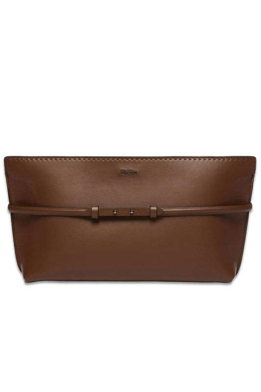 Leather Archetipo Clutch With Wristband