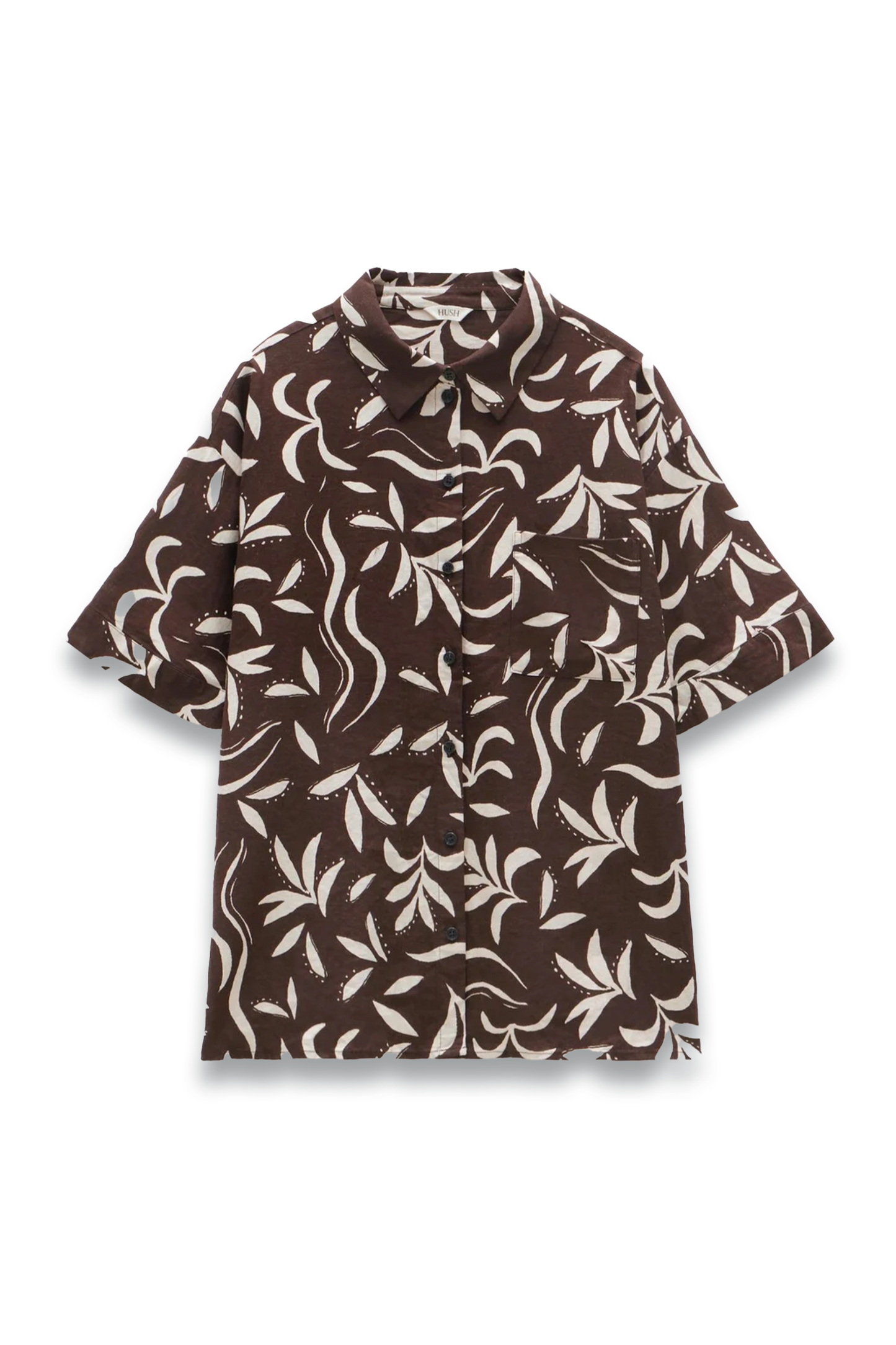 Printed Linen Blend Shirt