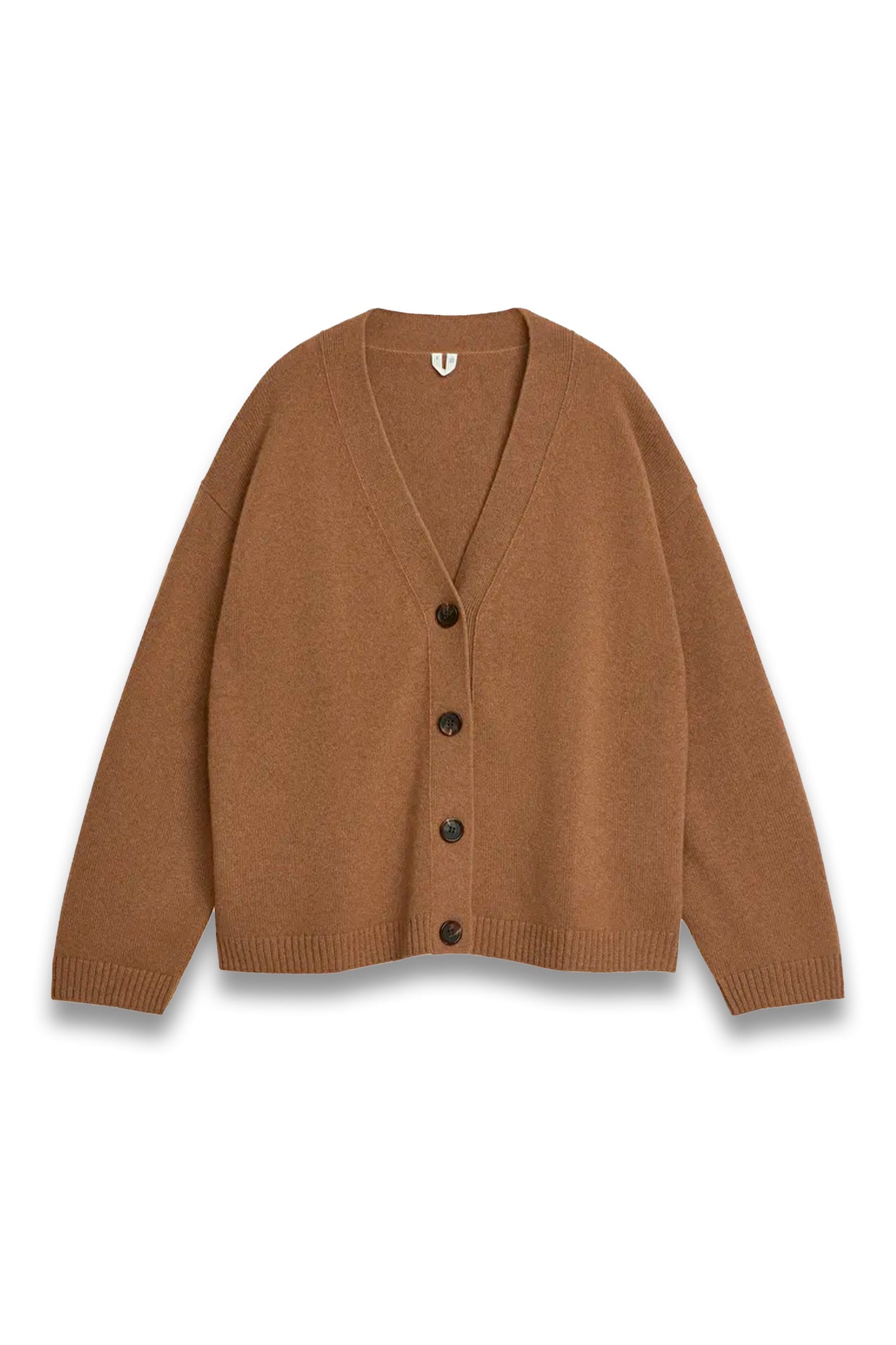 Cashmere-Wool Cardigan brown