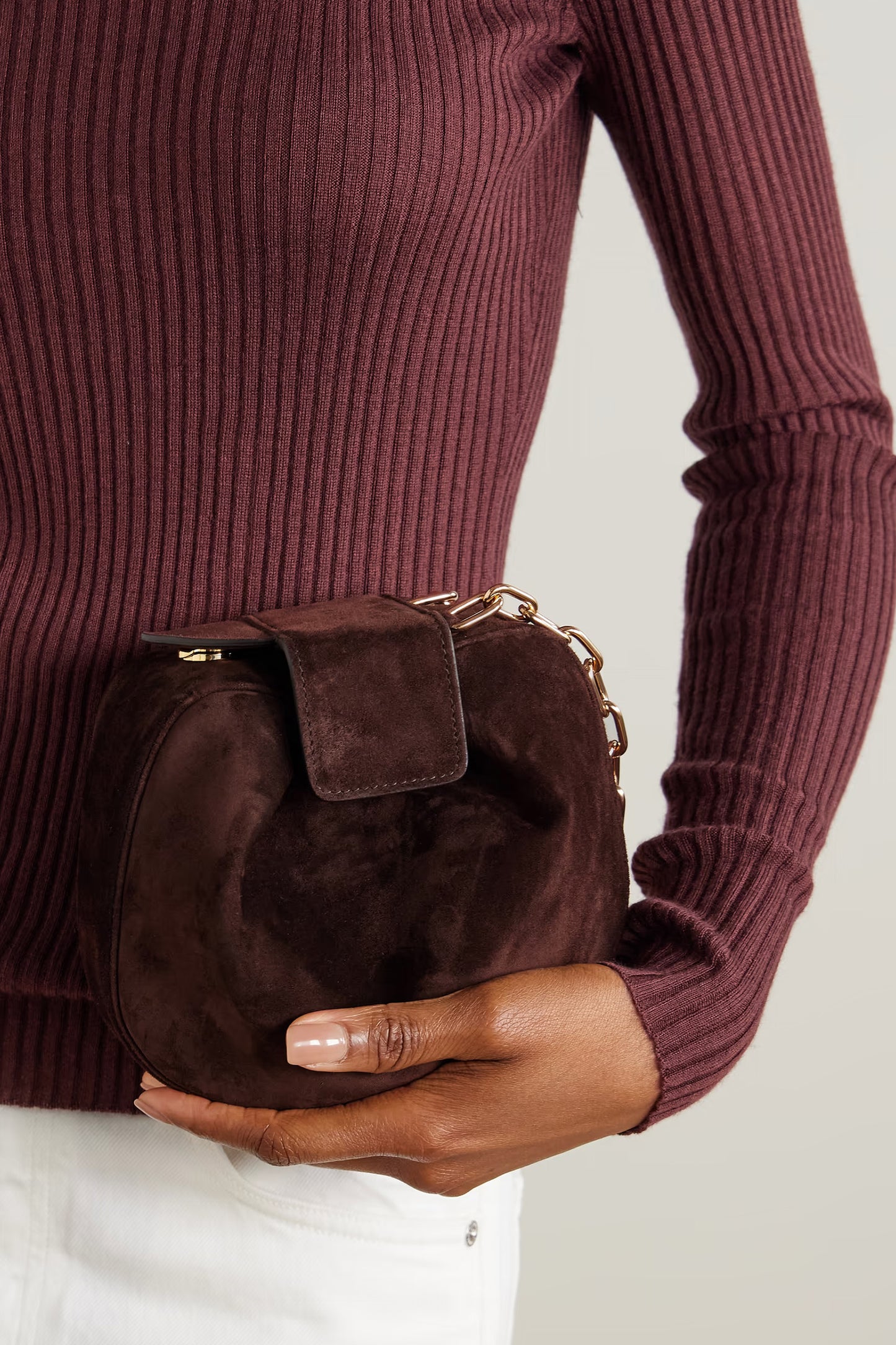 Soft Demi Suede Clutch