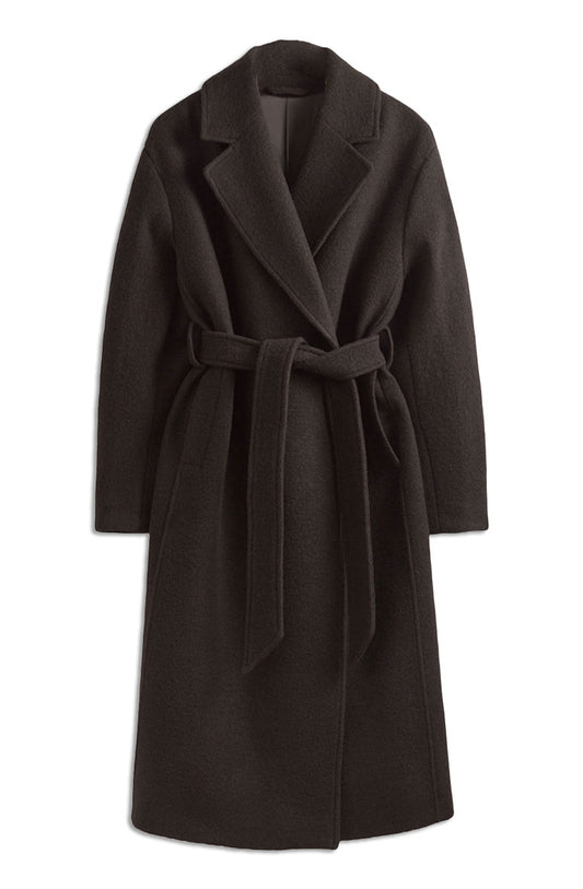 Voluminous Belted Wool Coat