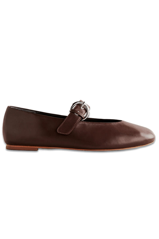 Bethany Ballet Flat Chestnut Leather