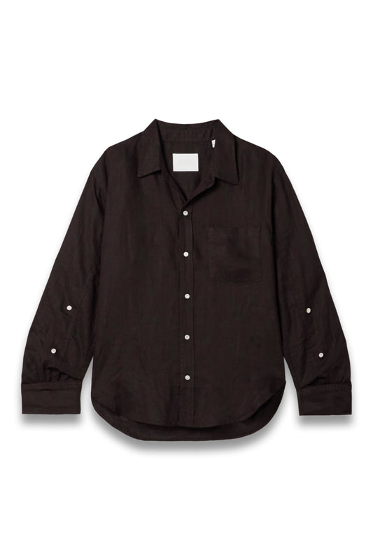 Kayla Shrunken Linen Shirt