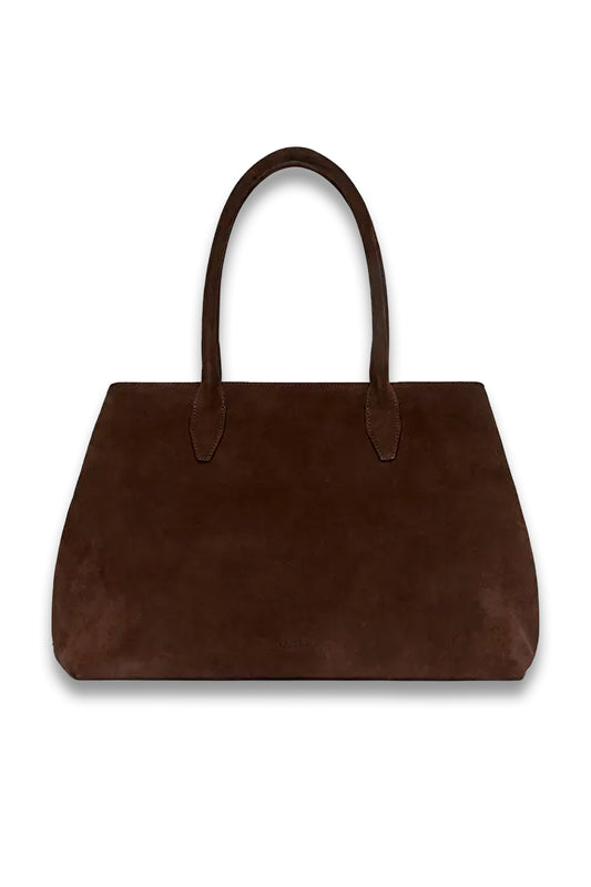 Suede Tote Bag brown