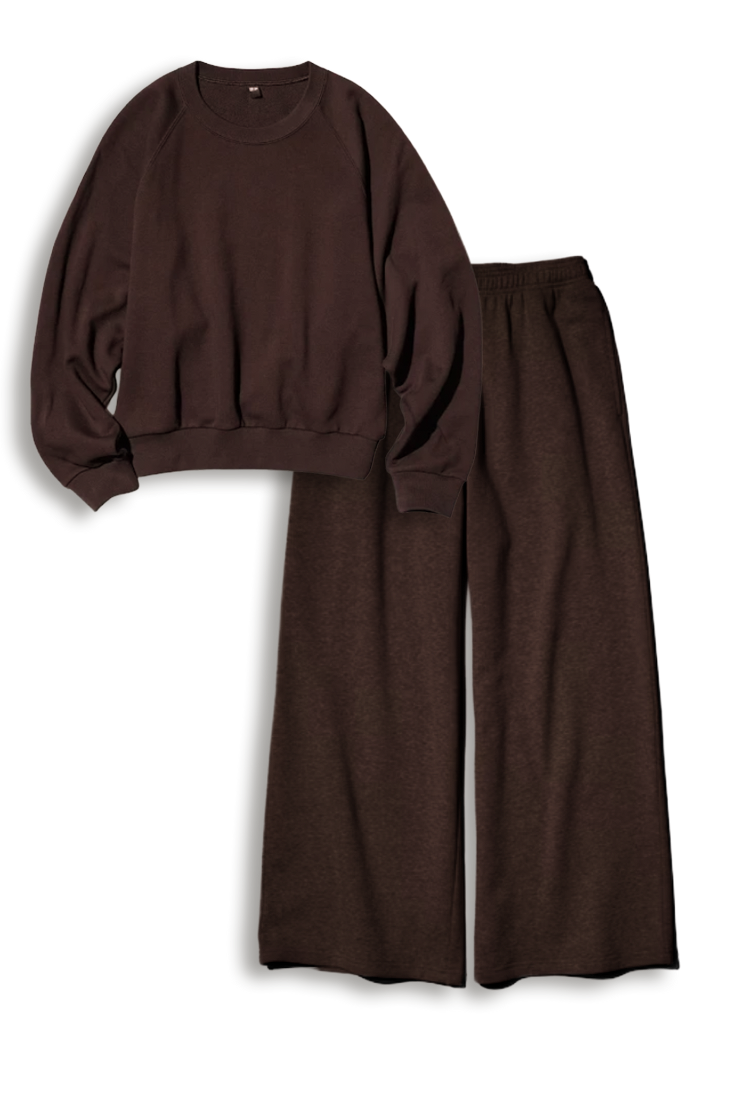 Cropped Sweatshirt and Wide Trousers