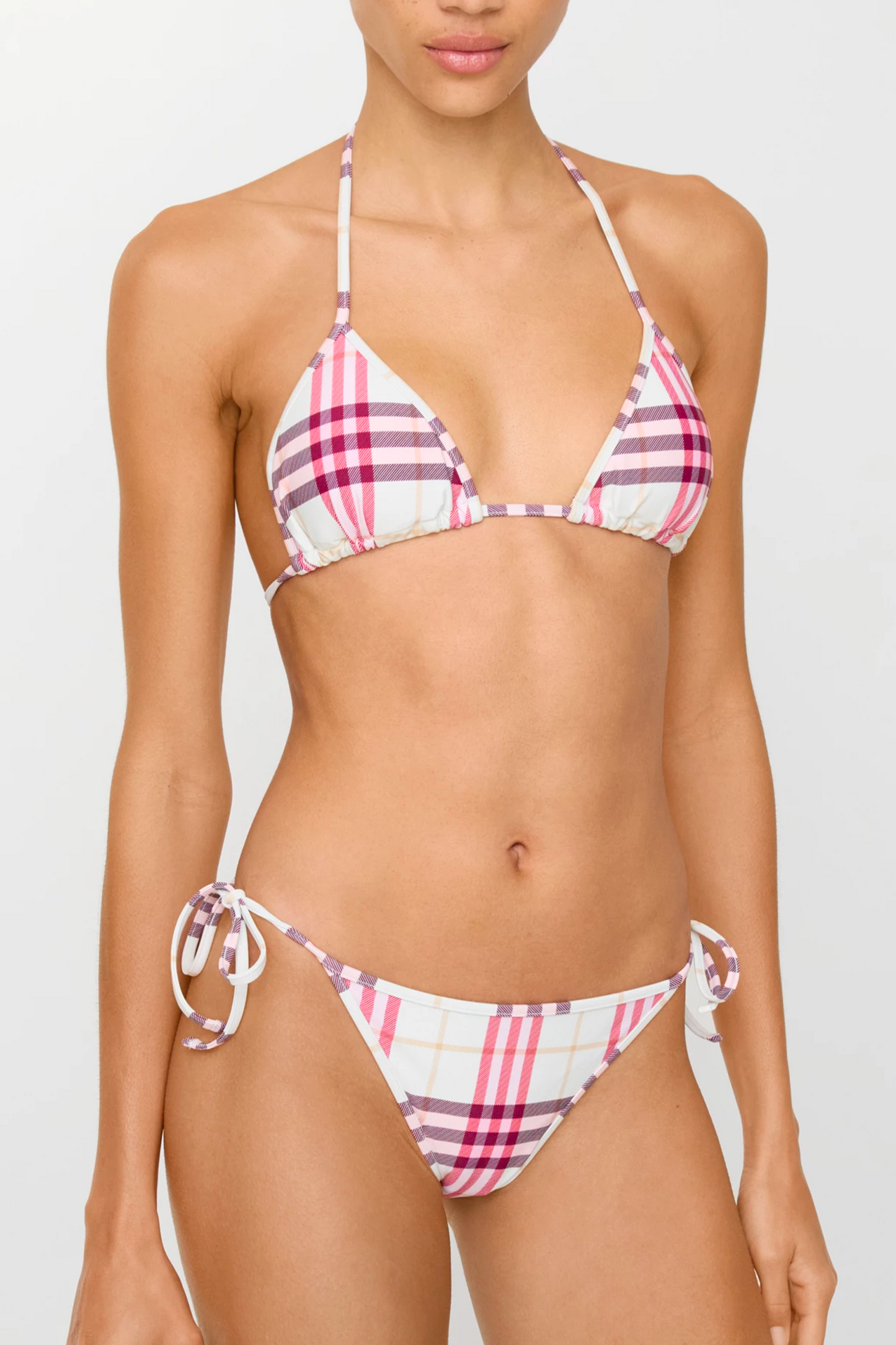 Check Bikini Top and Briefs