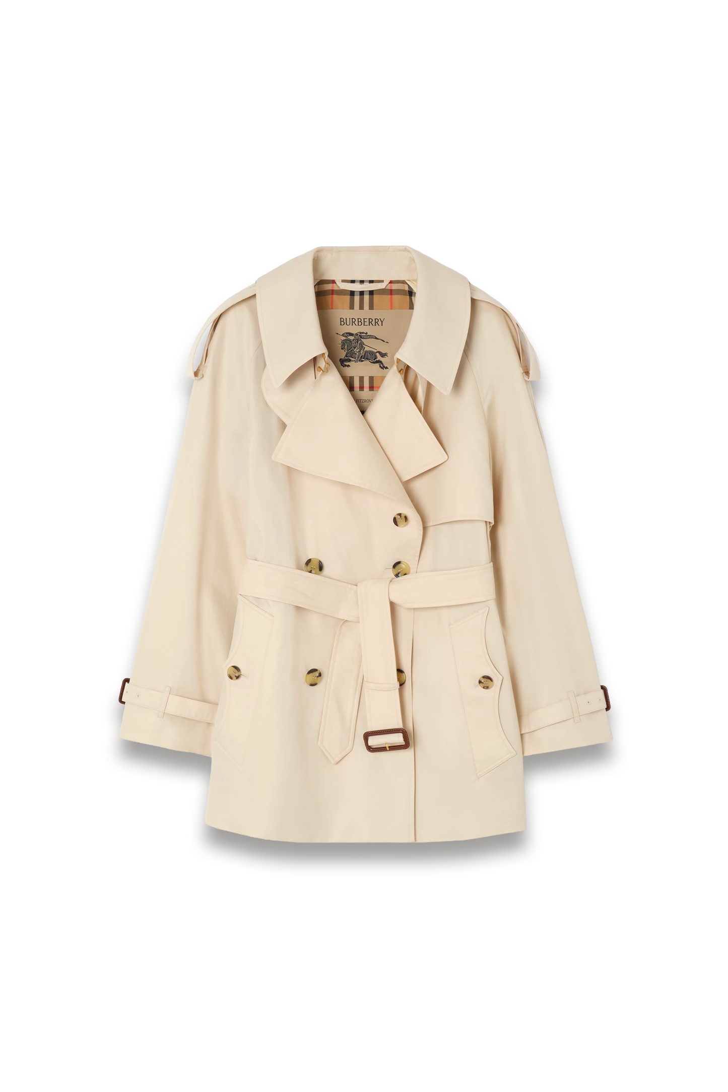 Short Tropical Gabardine Fitzrovia Trench Coat