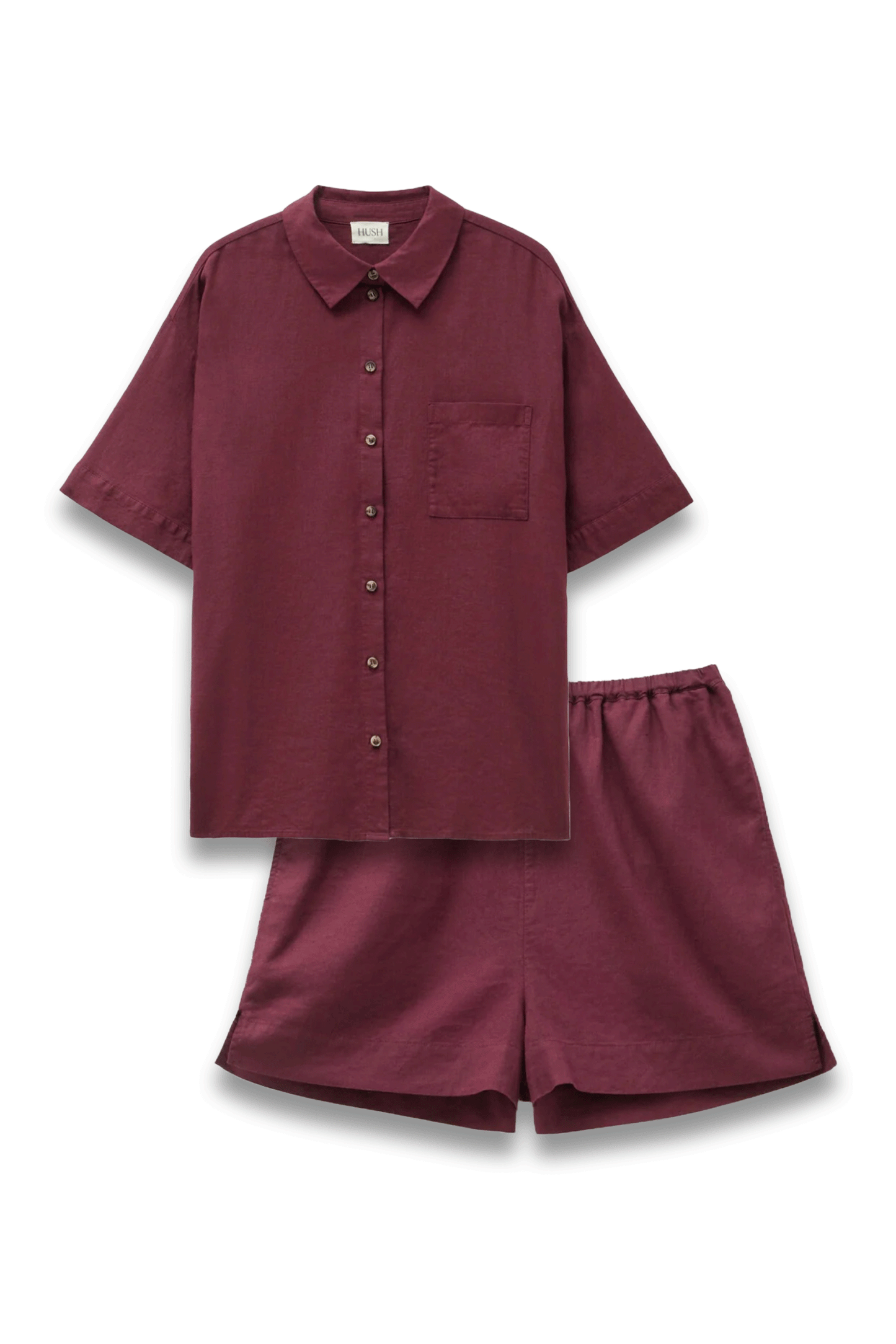 Lana Linen Blend Shirt & Shorts Set