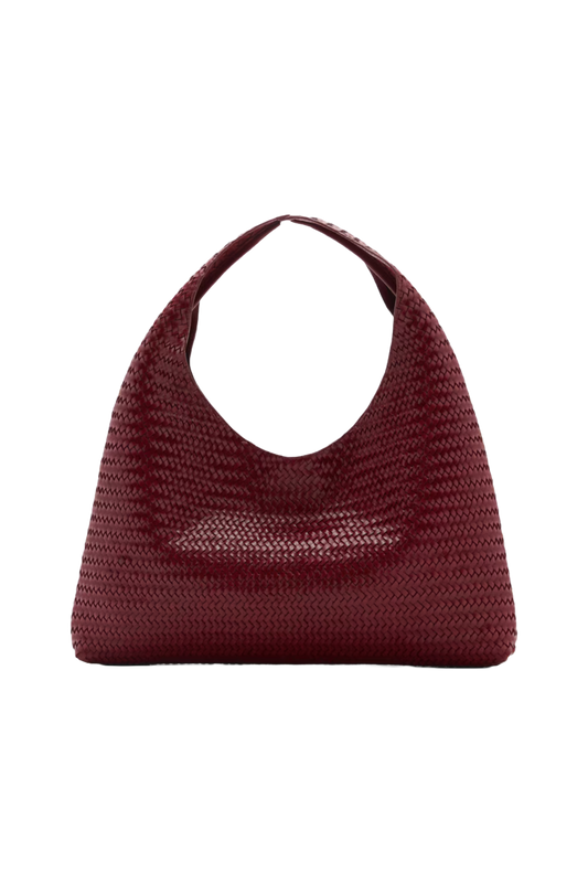 Braided Leather Shoulder Bag