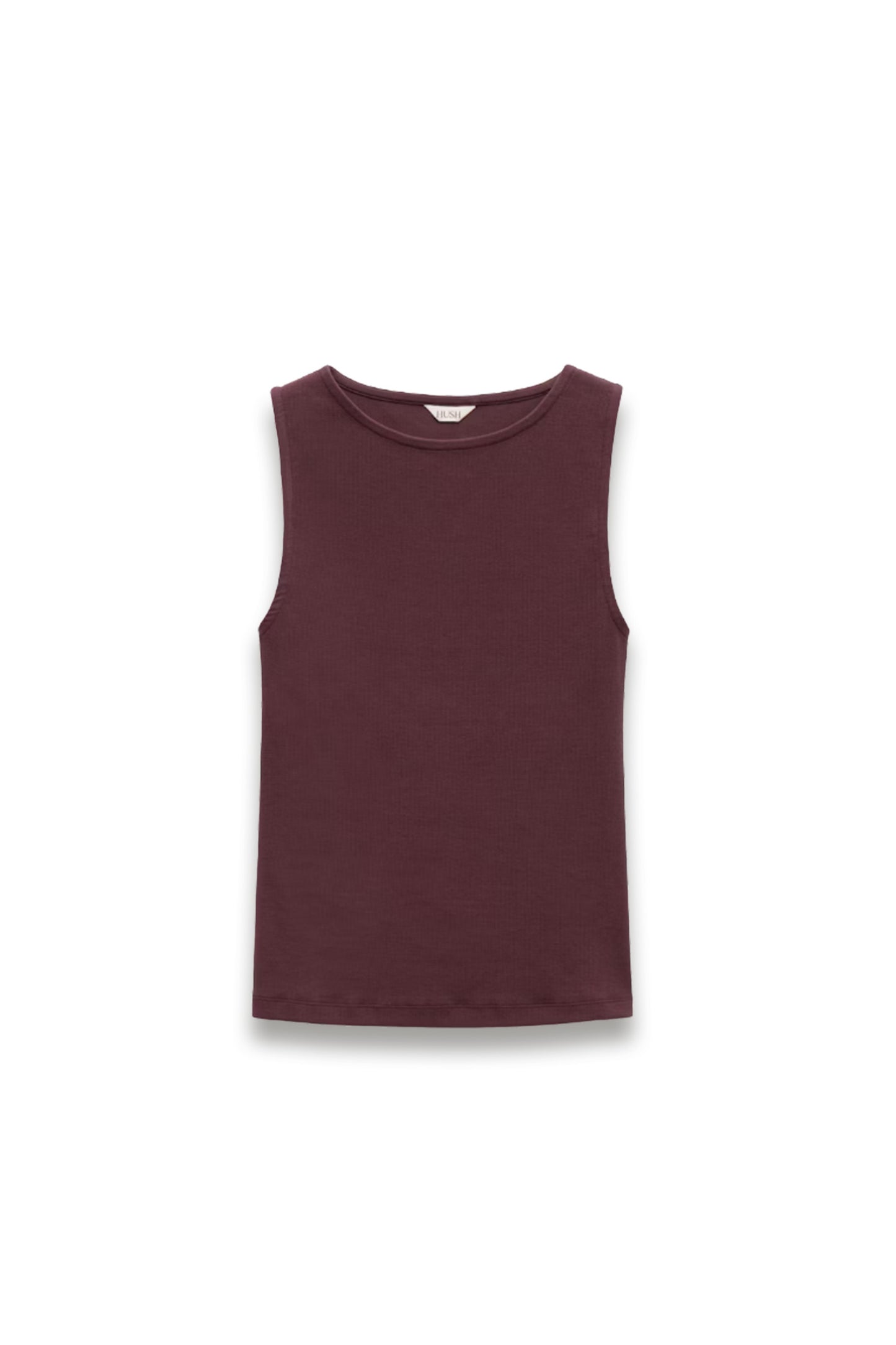 Micah Slash-neck Cotton Ribbed Vest