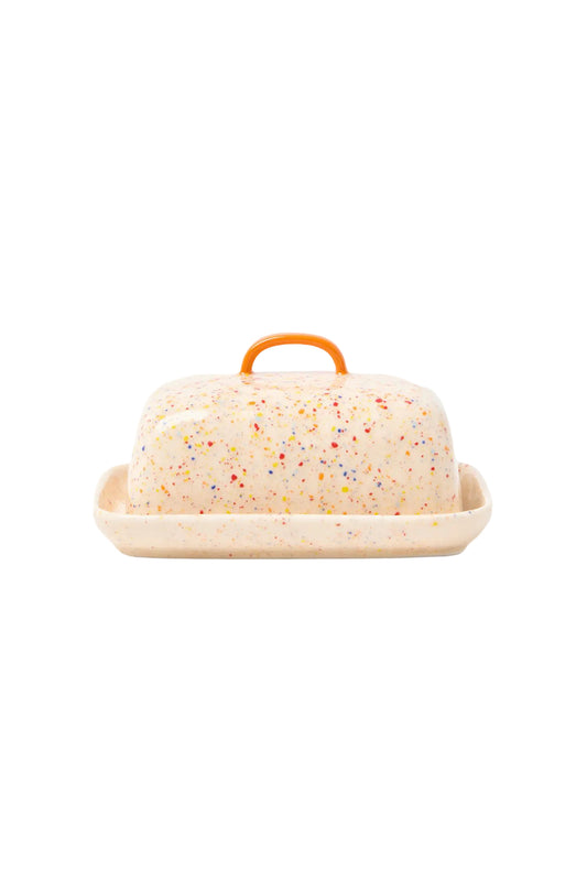Speckle Ceramic Butter Dish