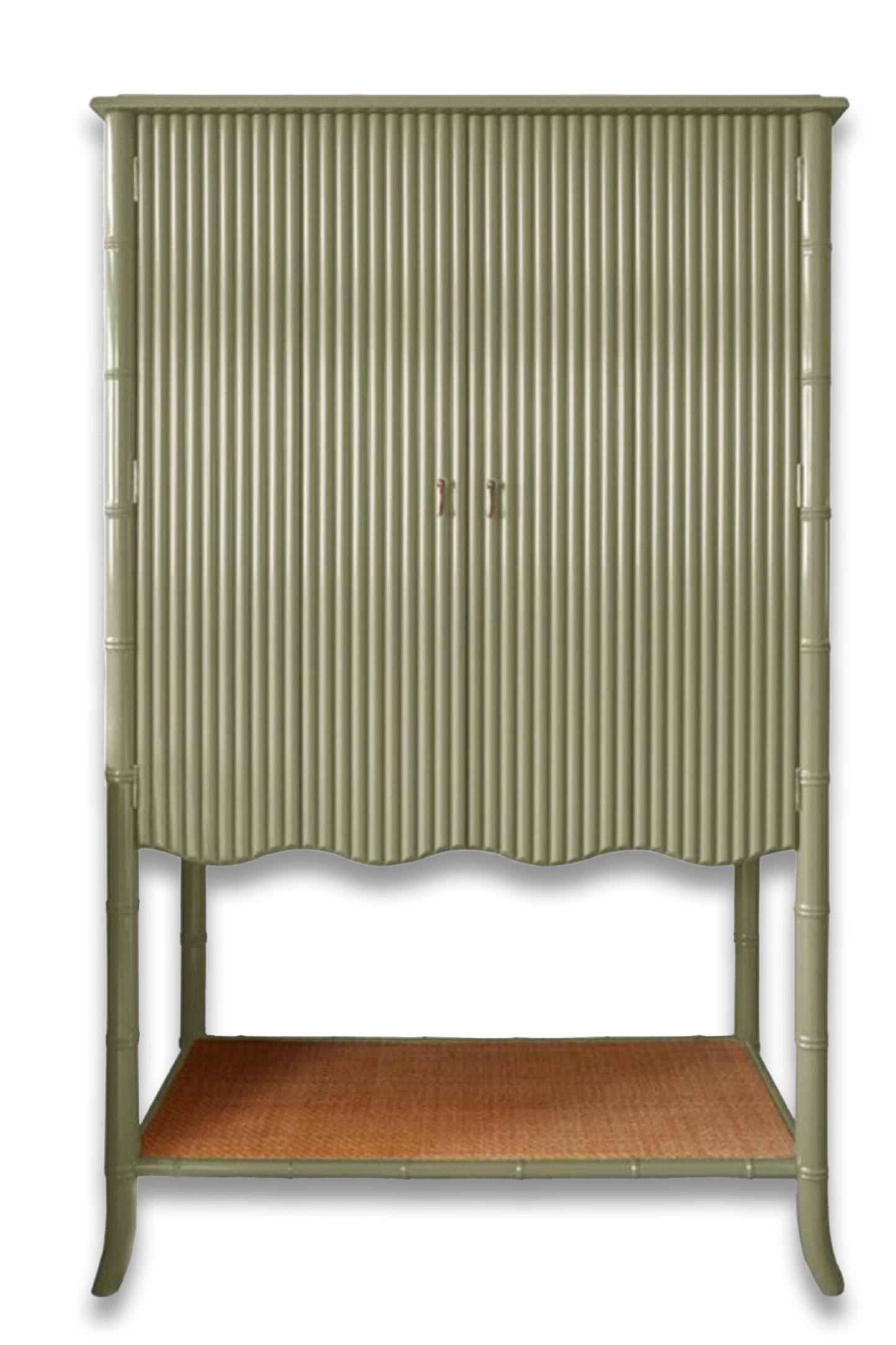 Avalon Bar Cabinet In Pistachio Satin