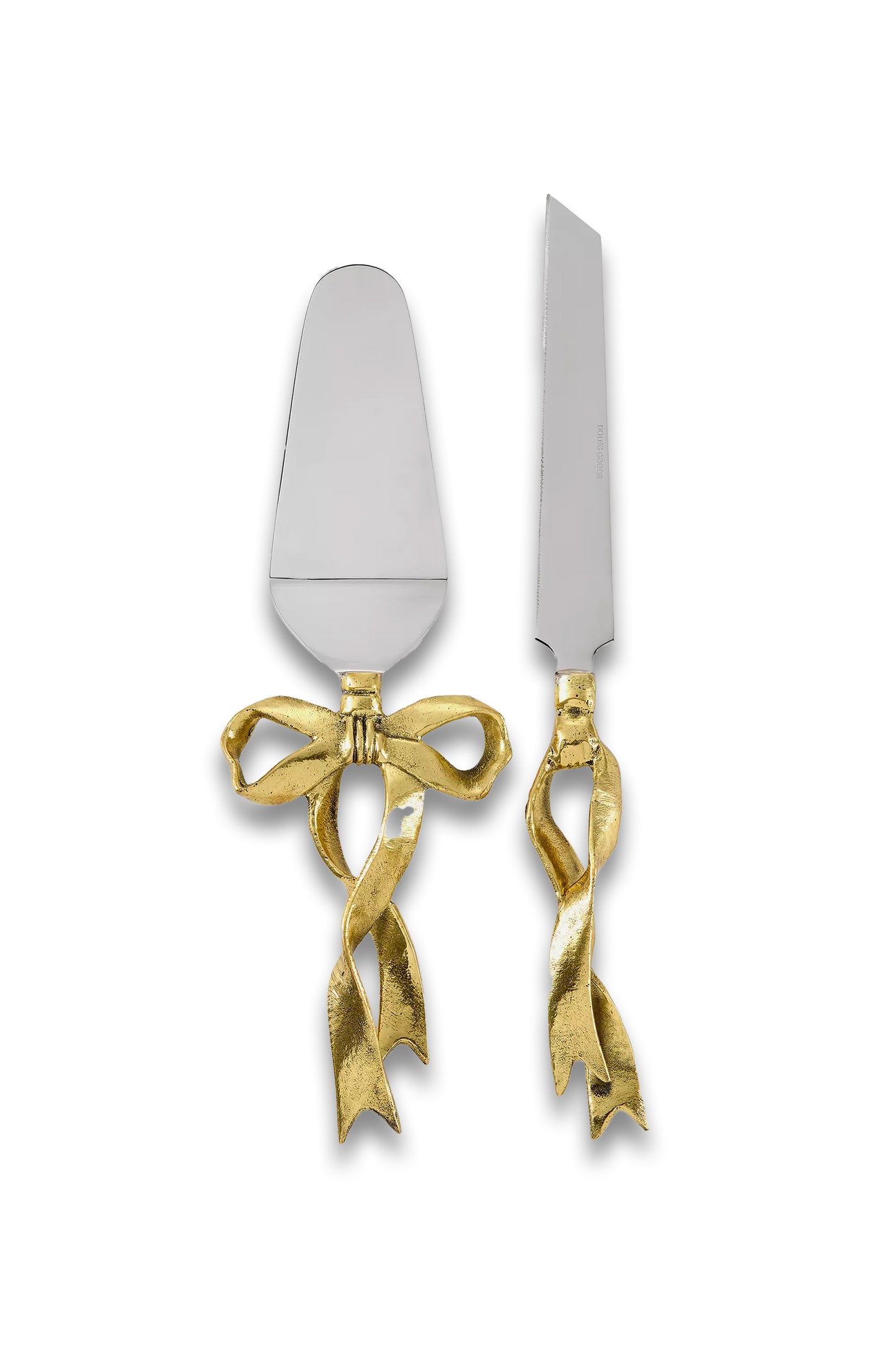 Riley Ribbon Cake Knife Set of Two
